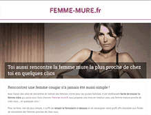 Tablet Screenshot of femme-mure.fr